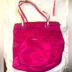 KATE SPADE Bon Voyage Pink Foldable Tote